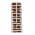 5 x 24 Artificial Nails Matte and Glitter Multicolour Almond Shape Set 5