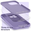 Liquid Silicone Cover With Camera Cut-Out for iPhone 12 Pro - Lilac