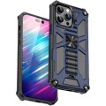 Wavy Kickstand Magnetic Armour Case for Apple iPhone 14 Pro Max - Blue