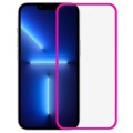 Luminous Border Glow In The Dark Screen Protector For iPhone 13/ 13 Pro - Pink
