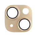Full Metal Ring Glass Camera Lens Protector for iPhone 14/ 14 Plus - Gold