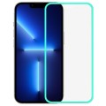 Luminous Border Glow In The Dark Glass Screen Protector - iPhone 14 - Turquoise