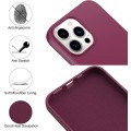 Liquid Silicone Minimalist Case for iPhone 14 Pro - Purple