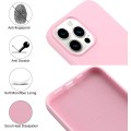 Liquid Silicone Minimalist Case for iPhone 14 Pro - Pink