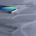 Liquid Silicone Minimalist Case for iPhone 14 - Livid Blue