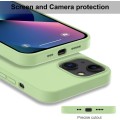 Liquid Silicone Minimalist Case for iPhone 14 - Green