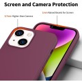 Liquid Silicone Minimalist Case for iPhone 14 Plus - Dark Purple