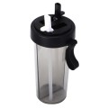 Dual-Compartment 2-in-1 400ml Double Straw Bottle