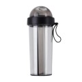 Dual-Compartment 2-in-1 400ml Double Straw Bottle