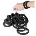Black Soft Elastic Hair Bands - 60 Piece