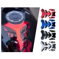 Universal Soft Rubber 3D Chrome Look Motorcycle Tank Pad Protector