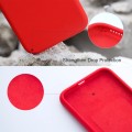 Liquid Silicone Cover for Samsung Galaxy S22 Ultra 5G With Camera Cut-Out - Red