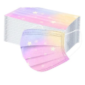 MXM - 3Ply Disposable Mask Stars With Shades Of Pink, Blue and Yellow 100's