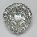 Hallmarked  Silver Heart Shaped Bon Bons 1899