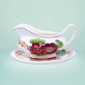 Belle Fiore Gravy Boat and Stand