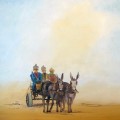 Gideon Rousseau Rural Donkey Cart Scene 1949