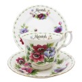 Royal Albert Flowers Of The Month March Anemones Trio