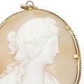 18ct Gold Conch Shell Cameo
