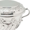 Hallmarked Silver Porringer with a Cover from London