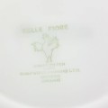 Belle Fiore Main Plate with Chanticleer Ware Bird Stamp