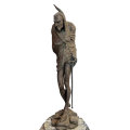 French Spelter Figure Of Mephistopheles After Jaques Louis Gautier 1831
