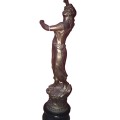 Decorative Spelter Figure Of A Dancing Maiden 42 cm Height
