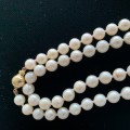 Cultured Pearl Necklace With 9 Carat Gold Bead Clasp