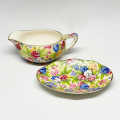 Royal Winton Sweet Pea Sauce Boat and Stand