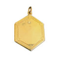 15 Carat Gold Hexagonal Shaped Locket