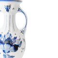 Delft Blue And White Floral Urn Vase