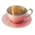 Enamel Cabinet Cup and Saucer
