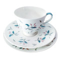 Tuscan China Pink and Blue Floral Sprays Trio d1931