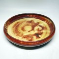 Linnware Brown Glazed Large Pansy Bowl