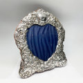 Hallmarked Sheffield Silver Heart Shaped Picture Frame