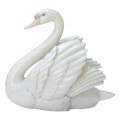 Nao Lladro Swan With Wings Spread Vase