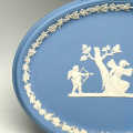 Wedgwood Jasper Ware Oval Plaque Angel and Cupid