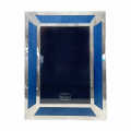 Hallmarked Silver And Blue Enamel Picture Frame London