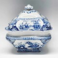 Booths Ming Blue and White Vegetable Bowl