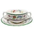 Copeland Spode Chinese Rose Soup Coupe and Saucer
