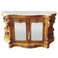 Magnificent Victorian Marble Topped Burr Walnut Chiffonier