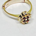18ct Ruby and Diamond Floral Ring