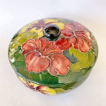 Moorcroft Hibiscus Bowl And Cover C1960