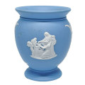 Wedgwood Light Blue Jasperware Vase Fountain