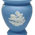 Wedgwood Light Blue Jasperware Vase Pegasus
