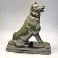 Italian 19th Century Grand Tour Serpentine Carving Of A Dog