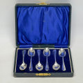 Hallmarked Silver Birmingham 1925 Rat Tail Tea Spoons