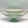 Linnware Pottery Celadon Green Two Handled Vase