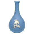 Wedgwood Light Blue Jasperware Cupid Bud Vase
