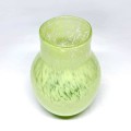 Murano Green Mottled Glass Vase