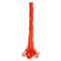 Murano Orange Swirl Glass Bud Vase